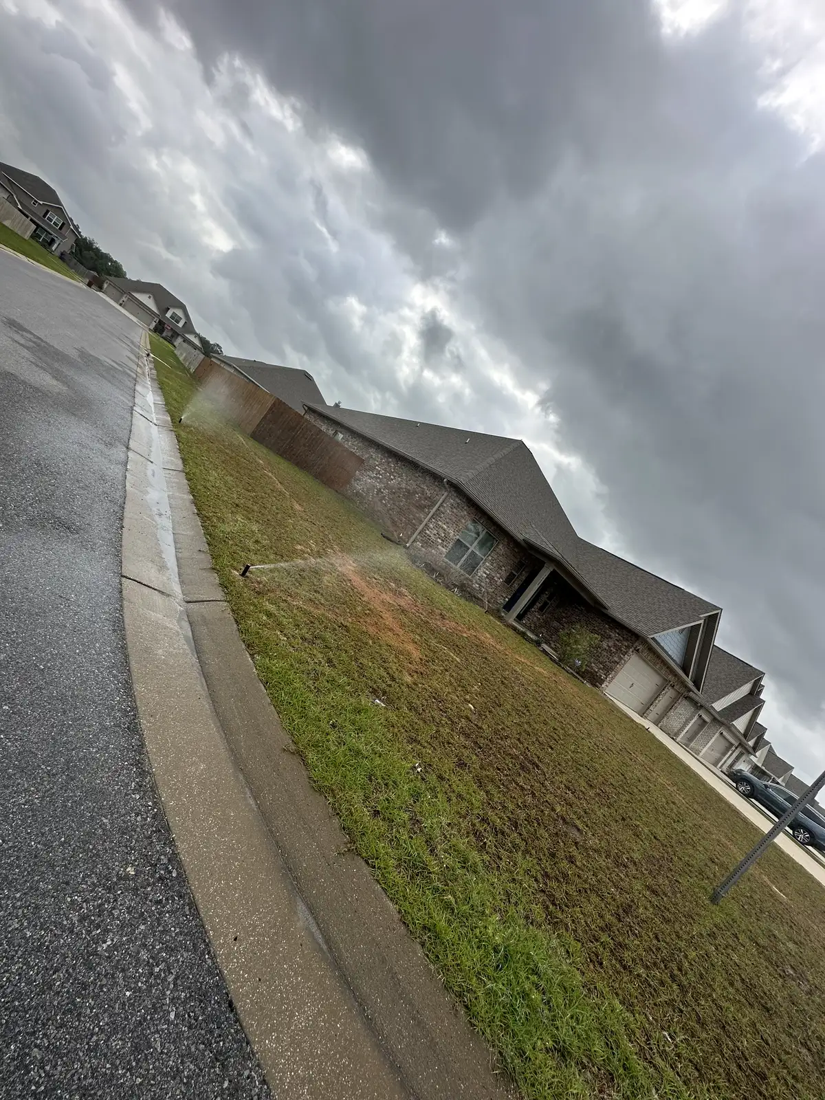 Irrigation system trenching and pipe layout