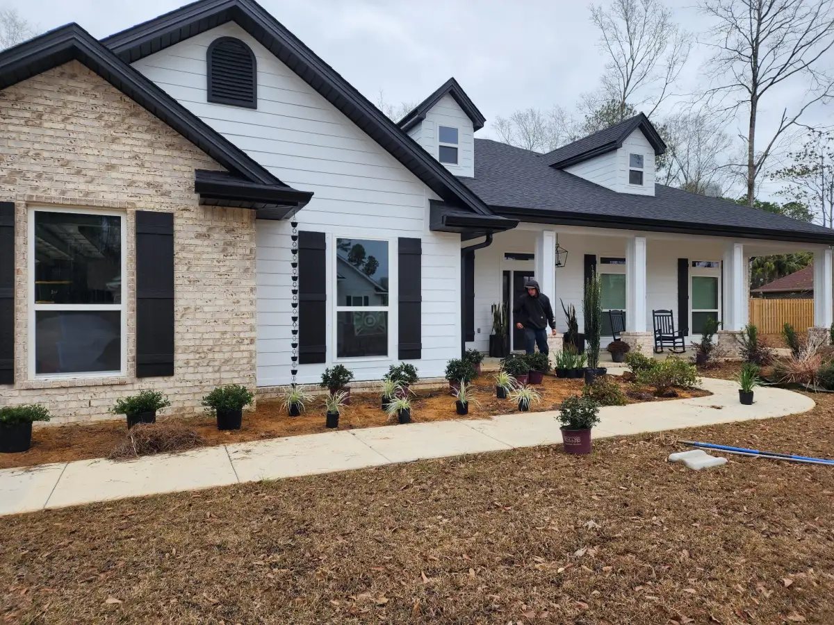New subdivision landscaping in Navarre