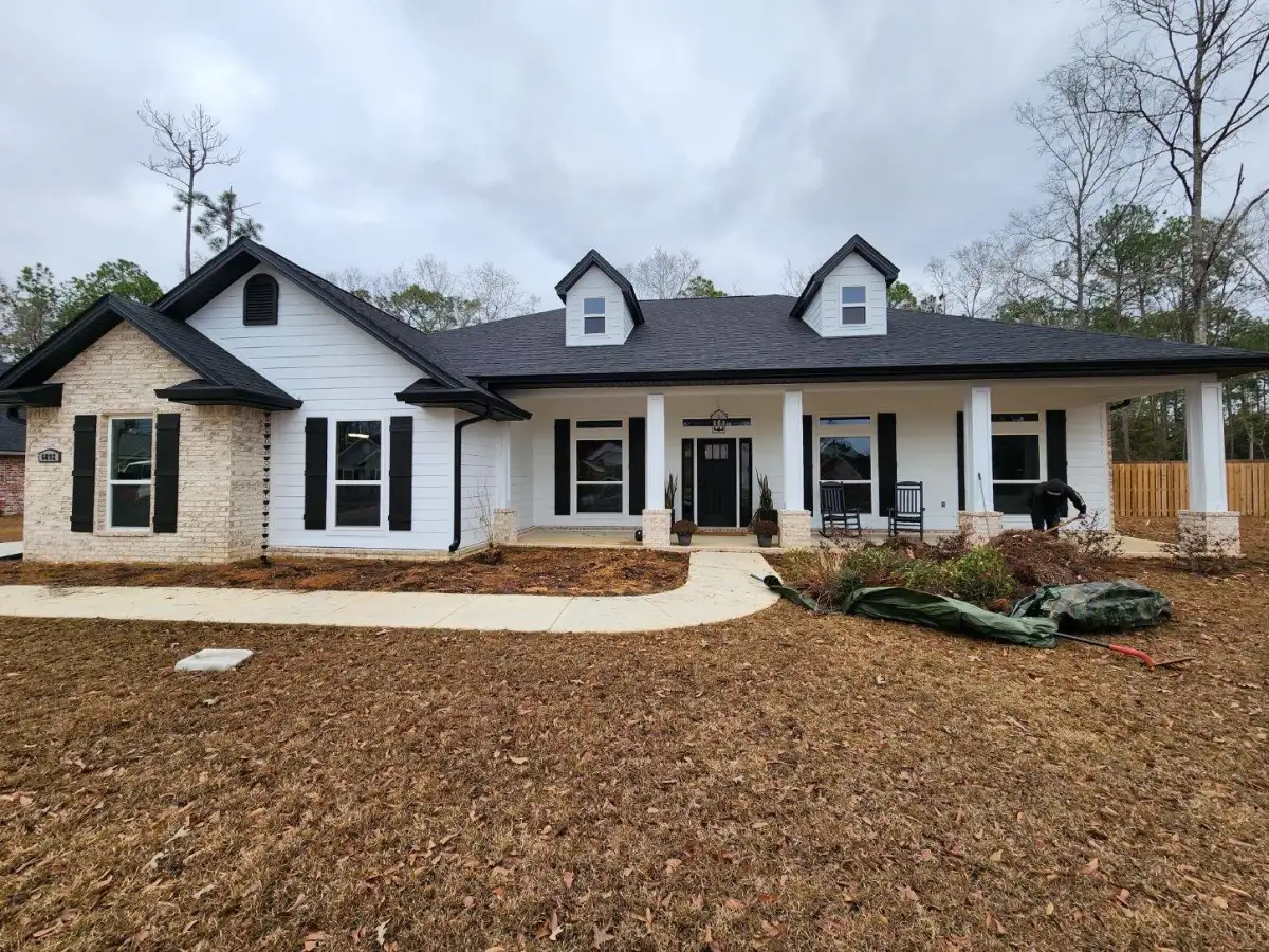 New construction landscape project in Santa Rosa Beach