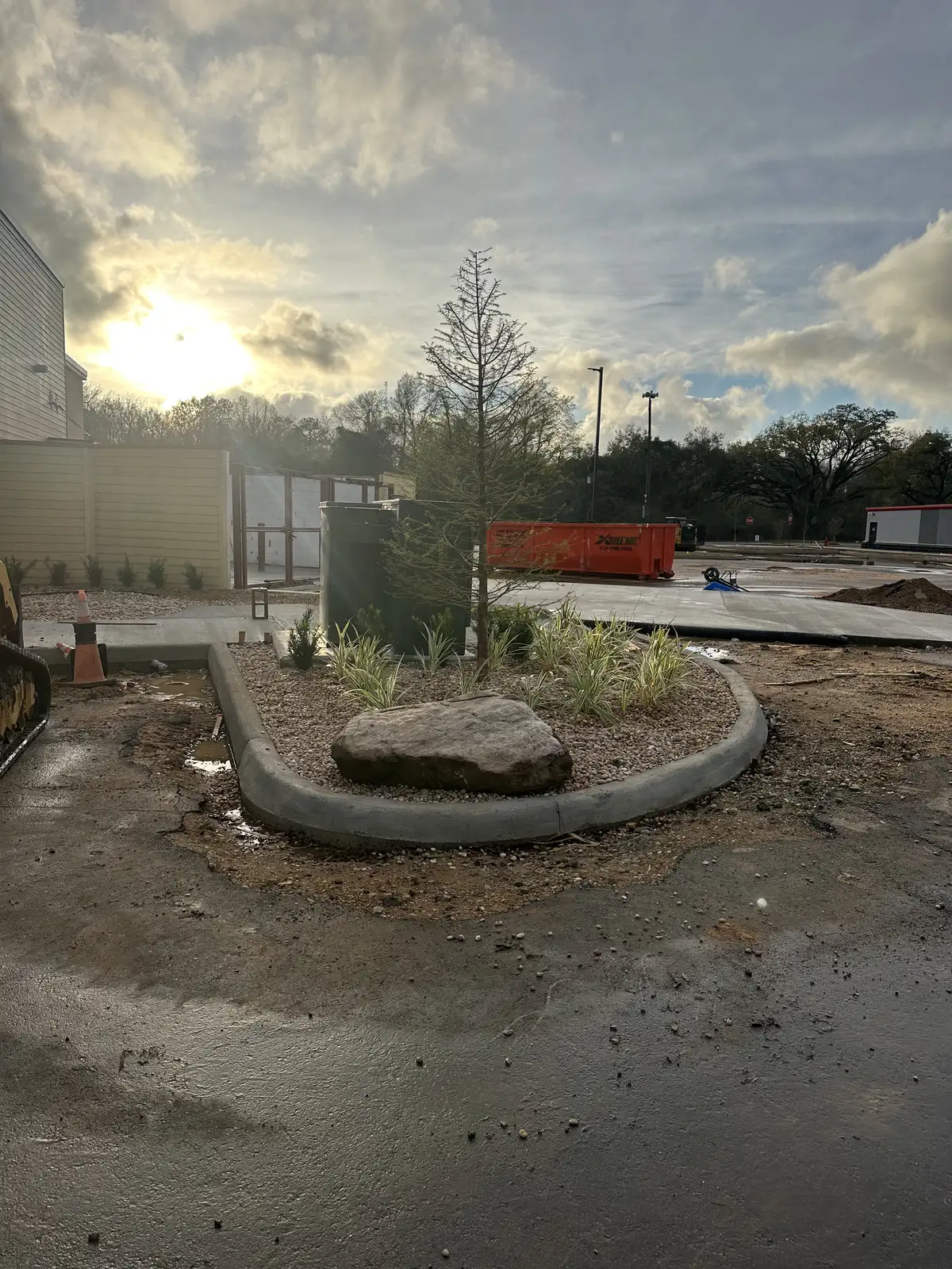 Coastal residential landscape in Gulf Shores AL
