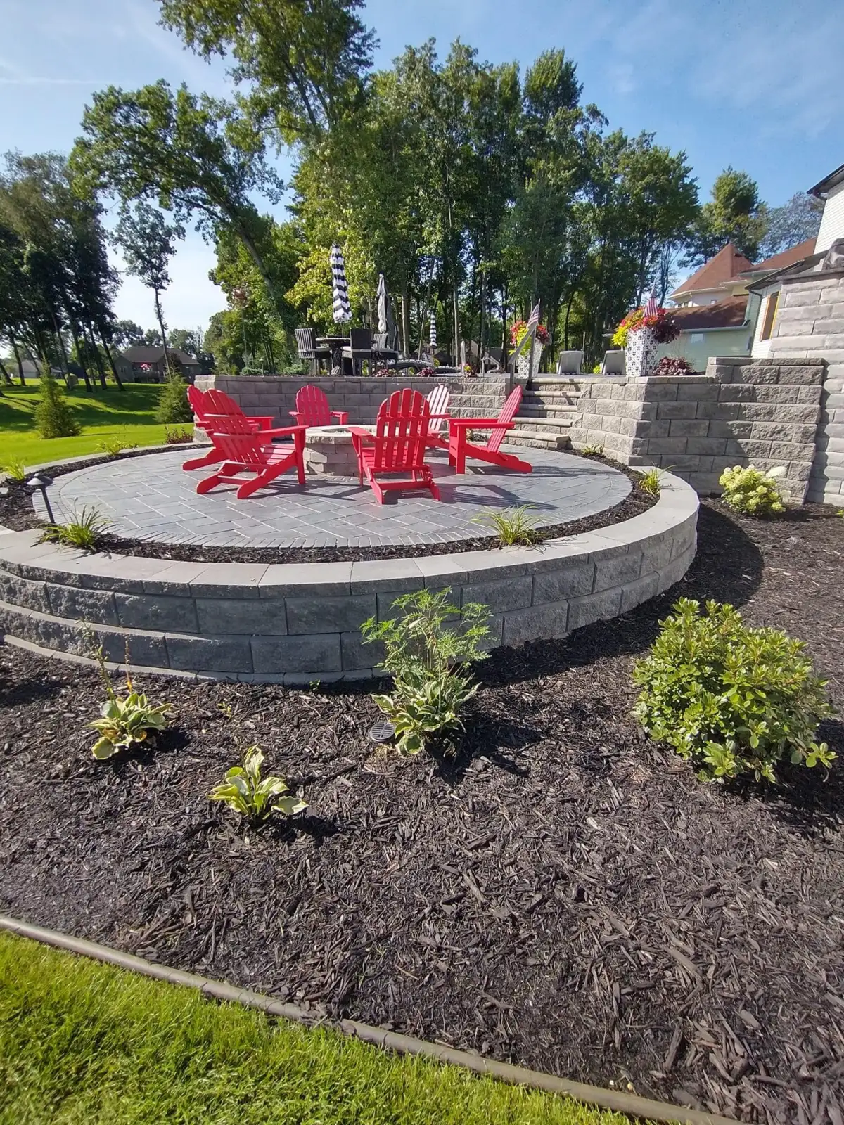 Outdoor living space design in 30A Florida