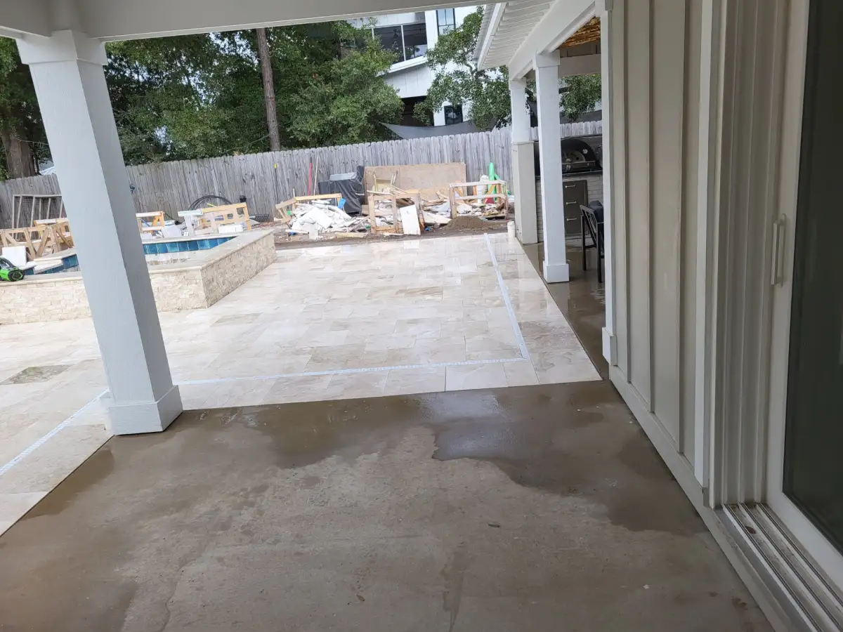 Large paver patio project in Northwest Florida