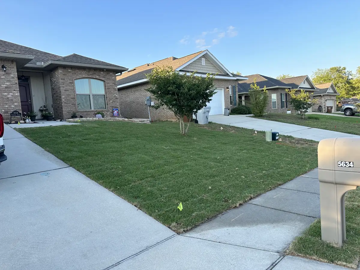 Completed sod installation project