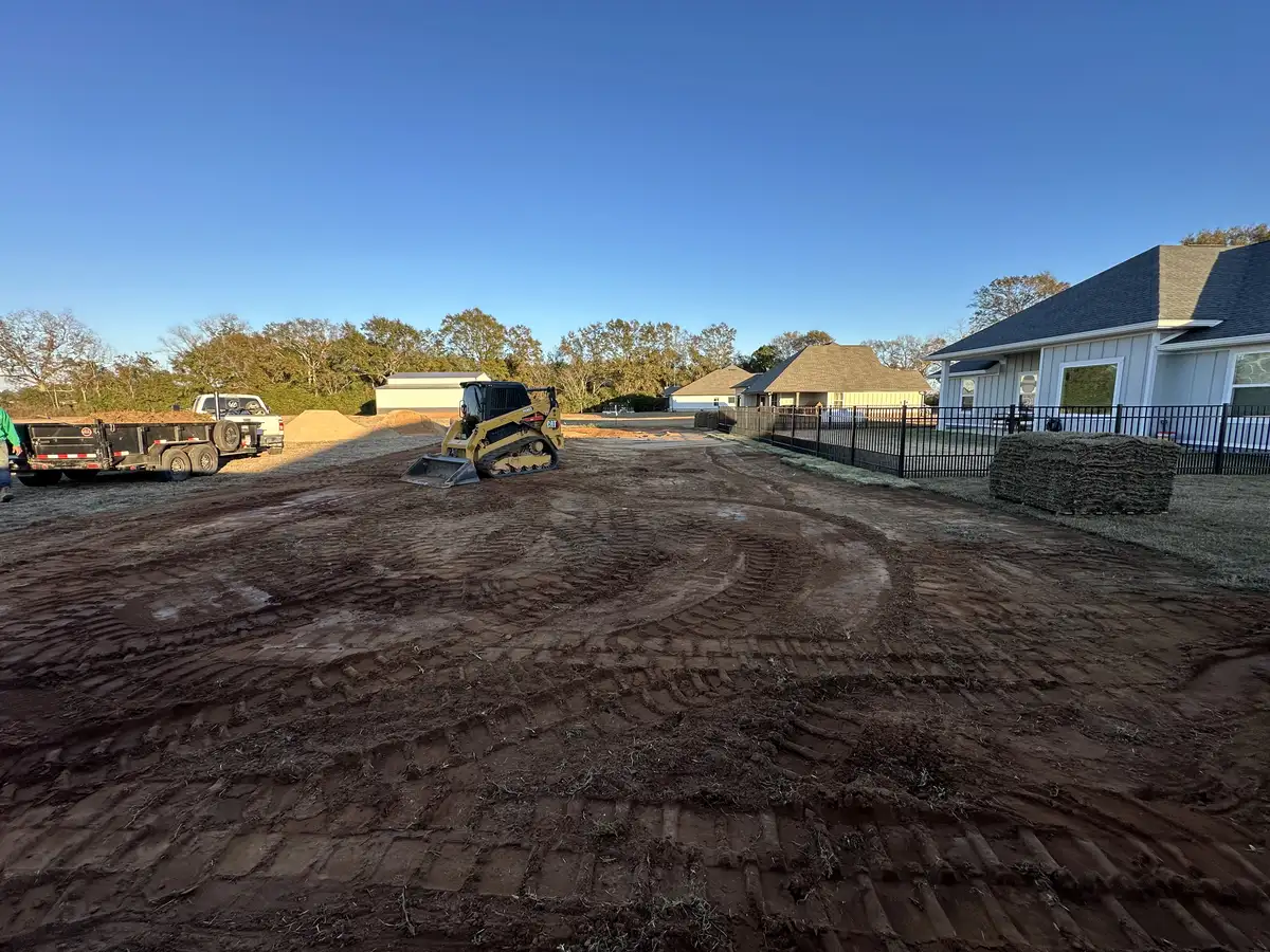 New lawn from sod installation in Pensacola